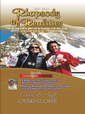 cover image of Rhapsody of Realities July 2013 Edition